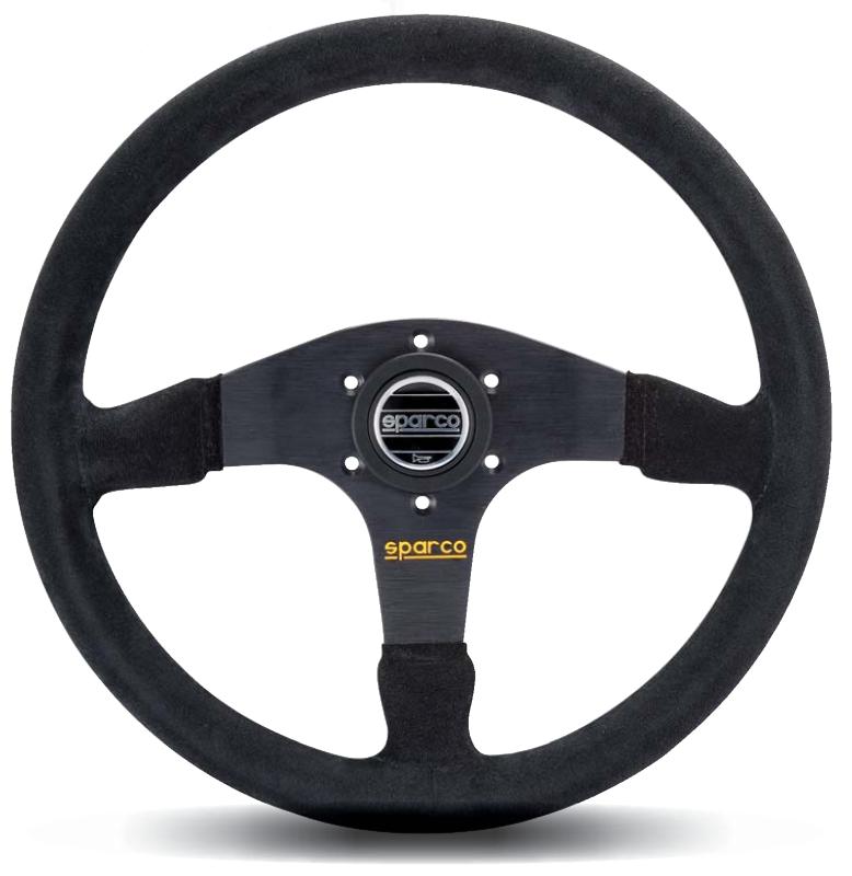 Sparco Steering Wheel 375 Suede Black SPARCO Steering Wheels AXOPROS
