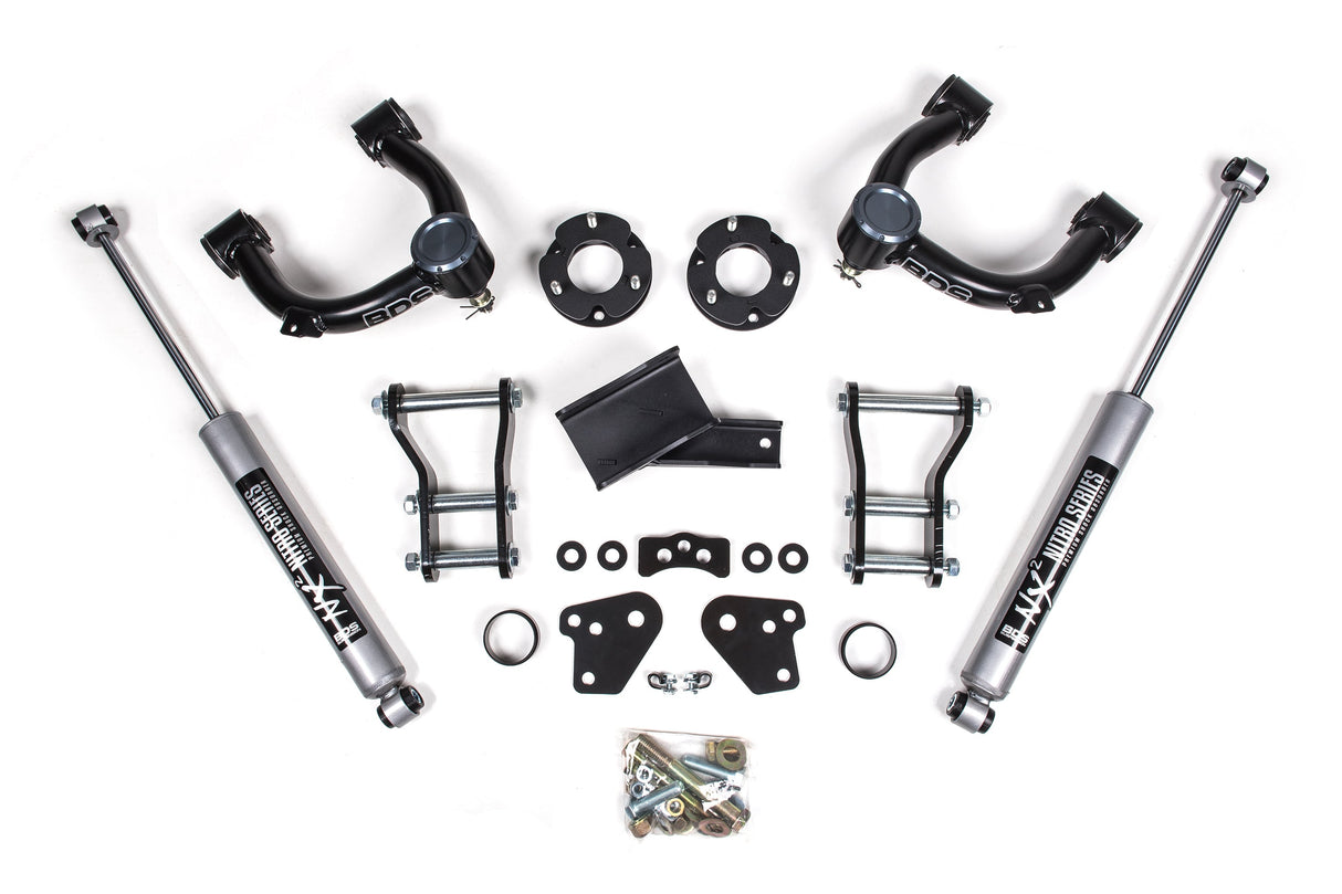 3.5 Inch Lift Kit - Ford Ranger (19-23) 4WD BDS Suspension Suspension Lift Kit AXOPROS