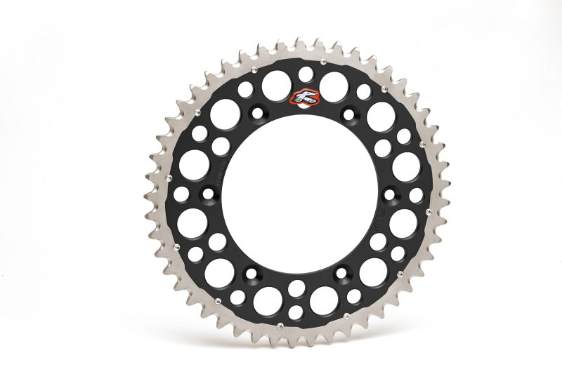 Renthal 99-05 Yam YZ125/G-250F/ YZ400-450/ 88-89 Honda XR 250R Rear Twinring - Black 520-48P Teeth Renthal Sprockets AXOPROS