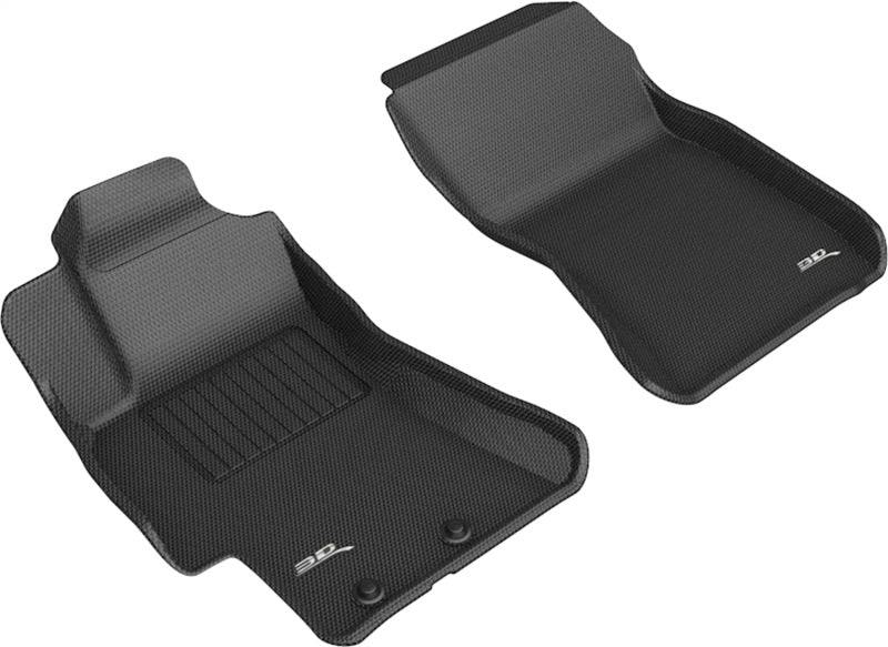 3D MAXpider 08-11 Subaru Impreza / WRX / 08-14 Impreza WRX STI Kagu 1st Row Floormats - Black 3D MAXpider