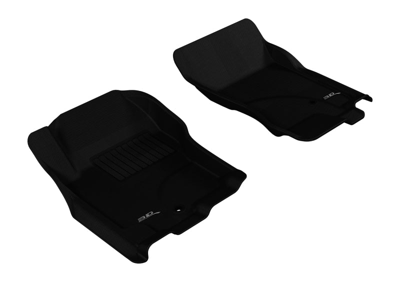 3D MAXpider 2005-2015 Nissan Pathfinder/Xterra Kagu 1st Row Floormat - Black 3D MAXpider Floor Mats - Rubber AXOPROS