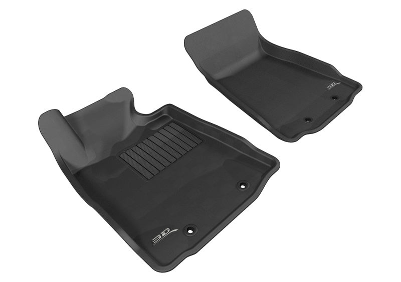 3D MAXpider 2009-2019 Nissan 370Z Kagu 1st Row Floormat - Black 3D MAXpider