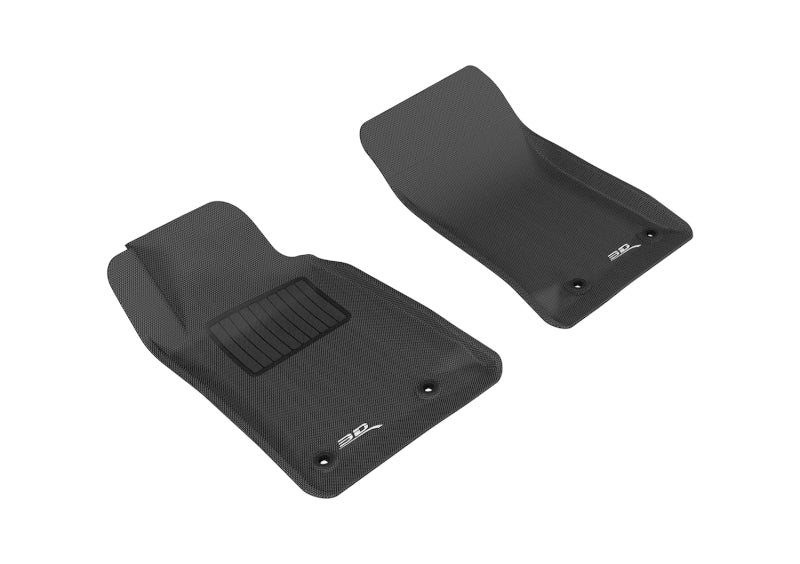 3D MAXpider 2010-2015 Chevrolet Camaro Kagu 1st Row Floormat - Black 3D MAXpider Floor Mats - Rubber AXOPROS