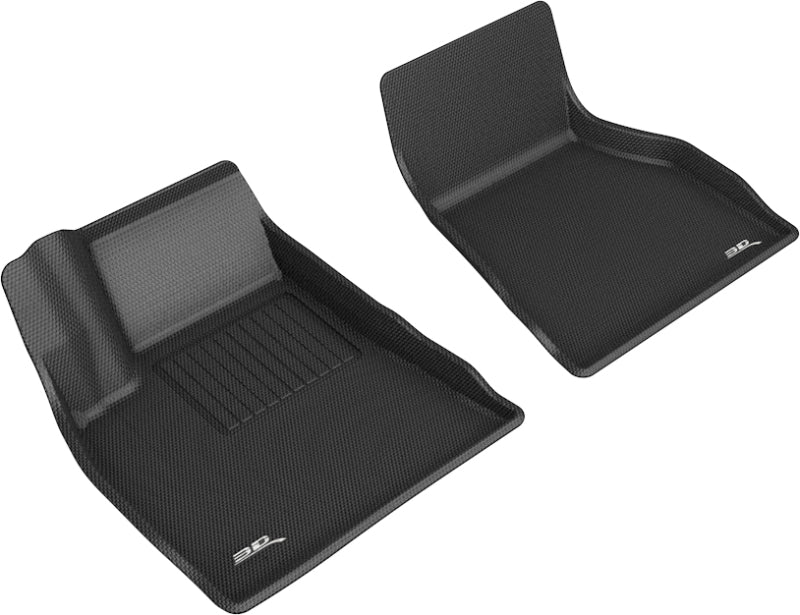 3D MAXpider 2015-2020 Tesla Model S Kagu 1st Row Floormat - Black 3D MAXpider