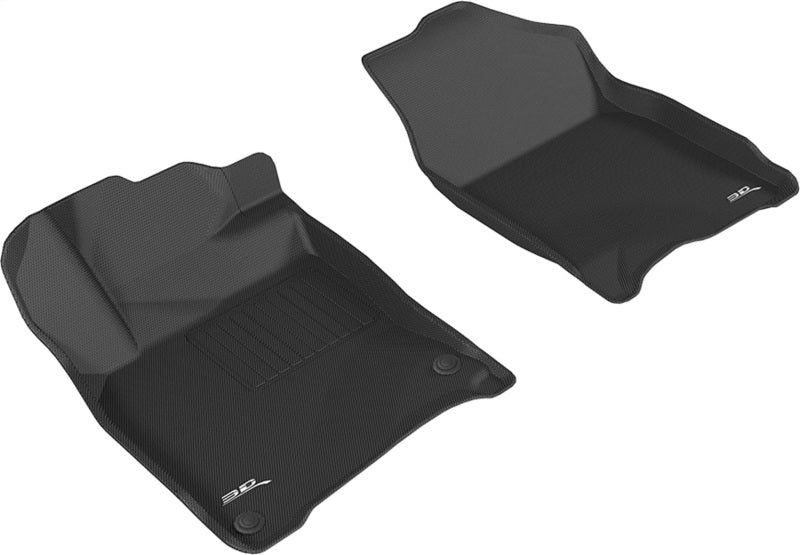 3D MAXpider 2016-2020 Honda Civic Kagu 1st Row Floormat - Black 3D MAXpider Floor Mats - Rubber AXOPROS