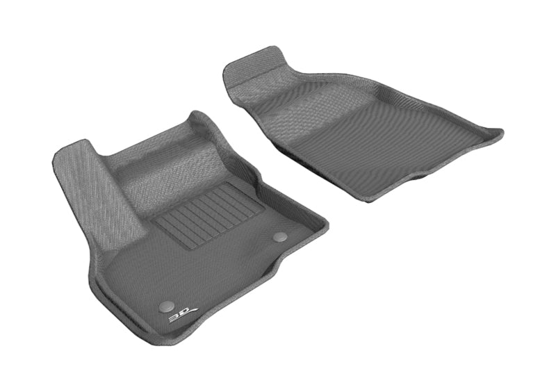 3D MAXpider 2017-2020 Chevrolet Bolt Ev Kagu 1st Row Floormat - Gray 3D MAXpider Floor Mats - Rubber AXOPROS