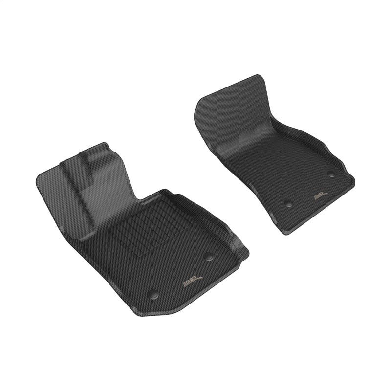 3D MAXpider 22-23 BMW 2 Series Coupe A/T Only KAGU 1st Row Floor Mats - Black 3D MAXpider