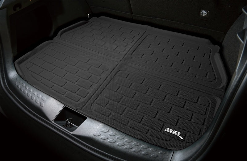 3D MAXpider 22-23 Rivian R1S Cargo Liner Kagu Black 3D MAXpider Floor Mats - Rubber AXOPROS