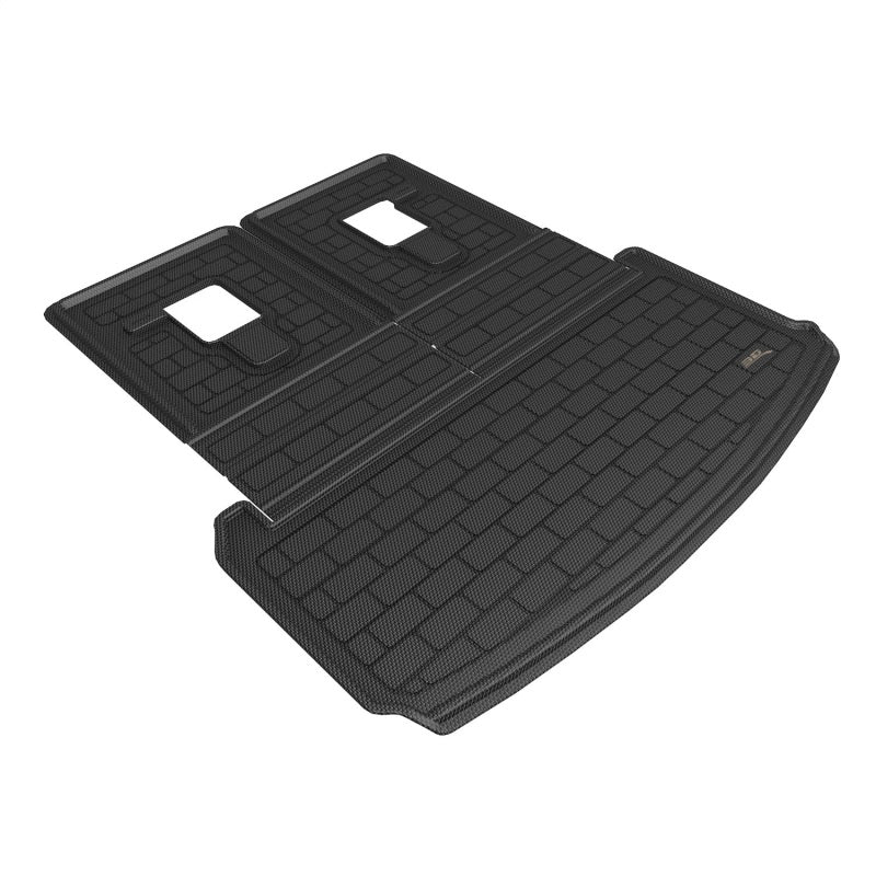 3D Maxpider 22-24 Jeep Grand Cherokee (Wl) L 6/7-Seater Kagu Black Foldable Cargo 3D MAXpider Floor Mats - Rubber AXOPROS