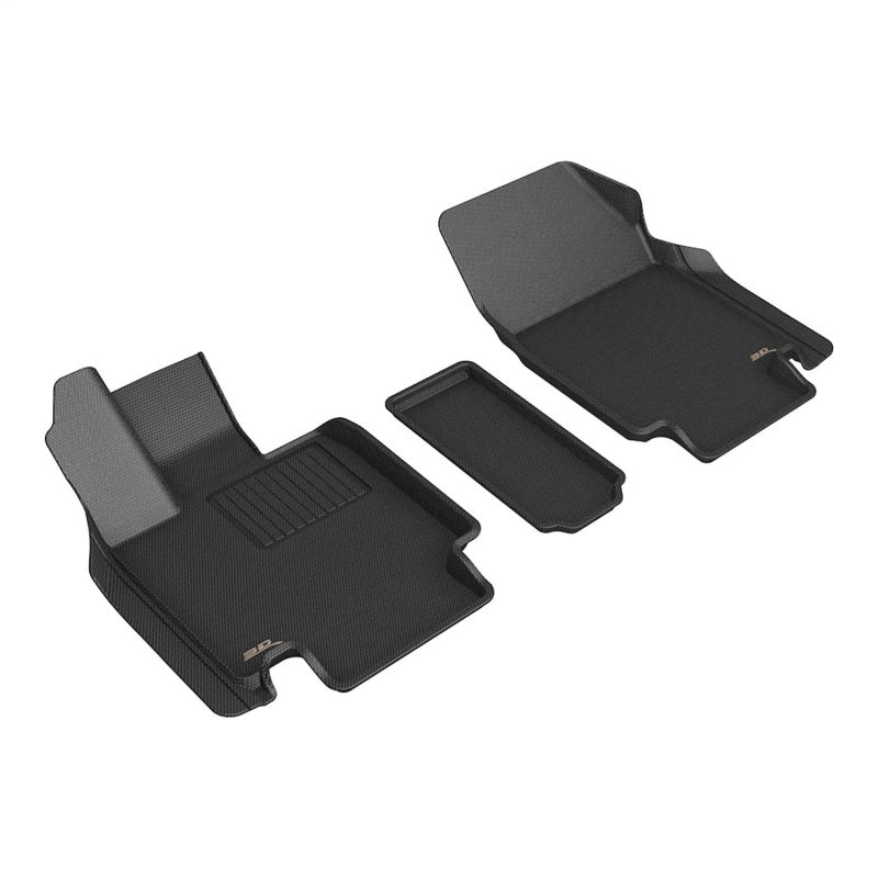 3D Maxpider Tesla Cybertruck AWD 2024 Kagu Black R1 3D MAXpider Floor Mats - Rubber AXOPROS