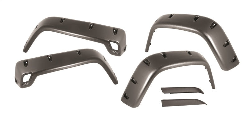 Rugged Ridge 6-Piece Fender Flare Kit 97-06 Jeep Wrangler Rugged Ridge Fender Flares AXOPROS