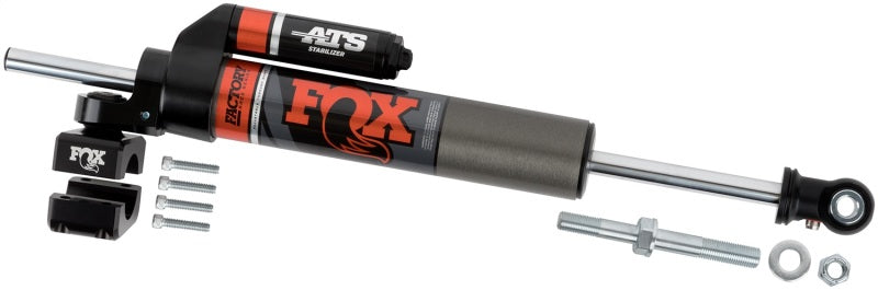 Fox 2007+ Jeep JK 2.0 Factory Series ATS Steering Stabilizer 22.15in Ext L - Orange Heritage Logo FOX Steering Stabilizer  AXOPROS