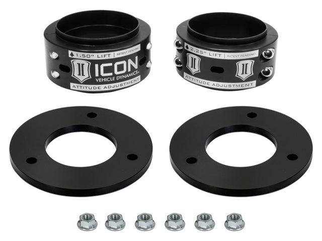 ICON 17-20 Ford Raptor .5-2.25 AAC Leveling Kit ICON Leveling Kits  AXOPROS