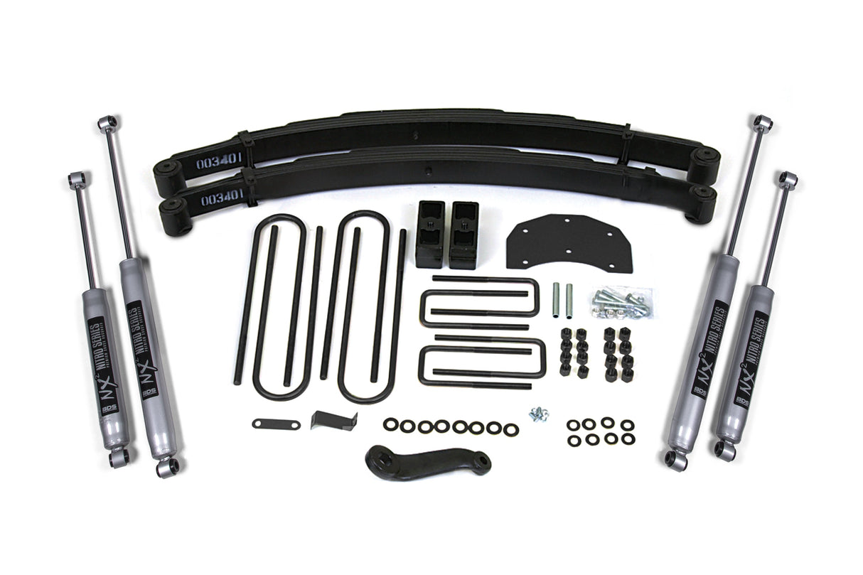 4 Inch Lift Kit - Ford F350 Monobeam (80-96) 4WD BDS Suspension Suspension Lift Kit AXOPROS