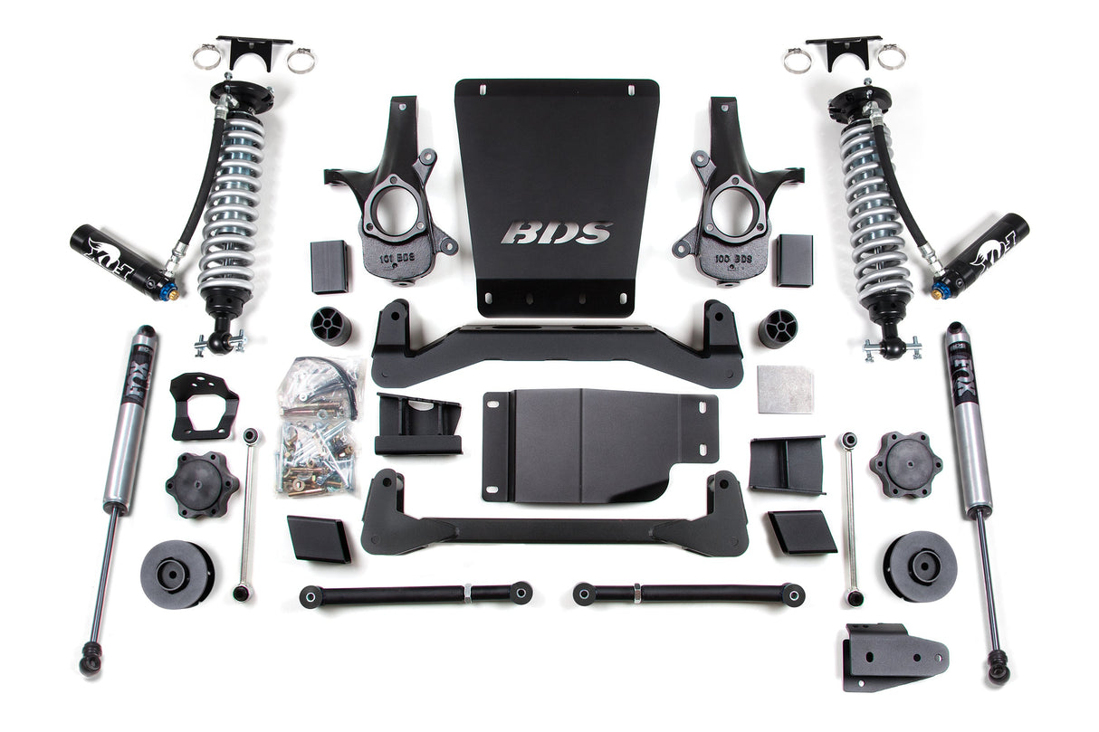 4 Inch Lift Kit - FOX 2.5 Coil-Over - Chevy/GMC Avalanche- Suburban- Tahoe- Or Yukon 1500 (07-14) 4WD BDS Suspension Suspension Lift Kit AXOPROS