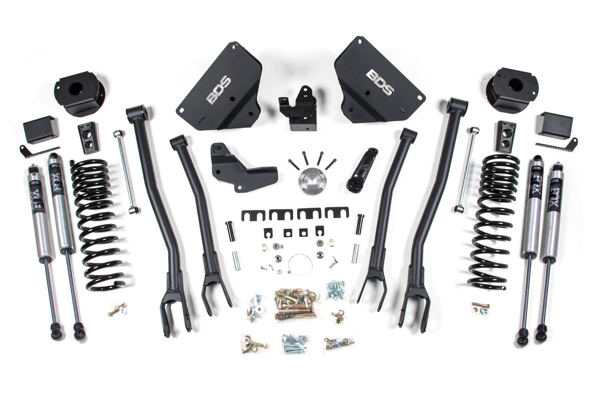 4 Inch Lift Kit W/ 4-Link - Ram 2500 W/ Rear Air Ride (14-18) 4WD - Gas BDS Suspension Suspension Lift Kit AXOPROS