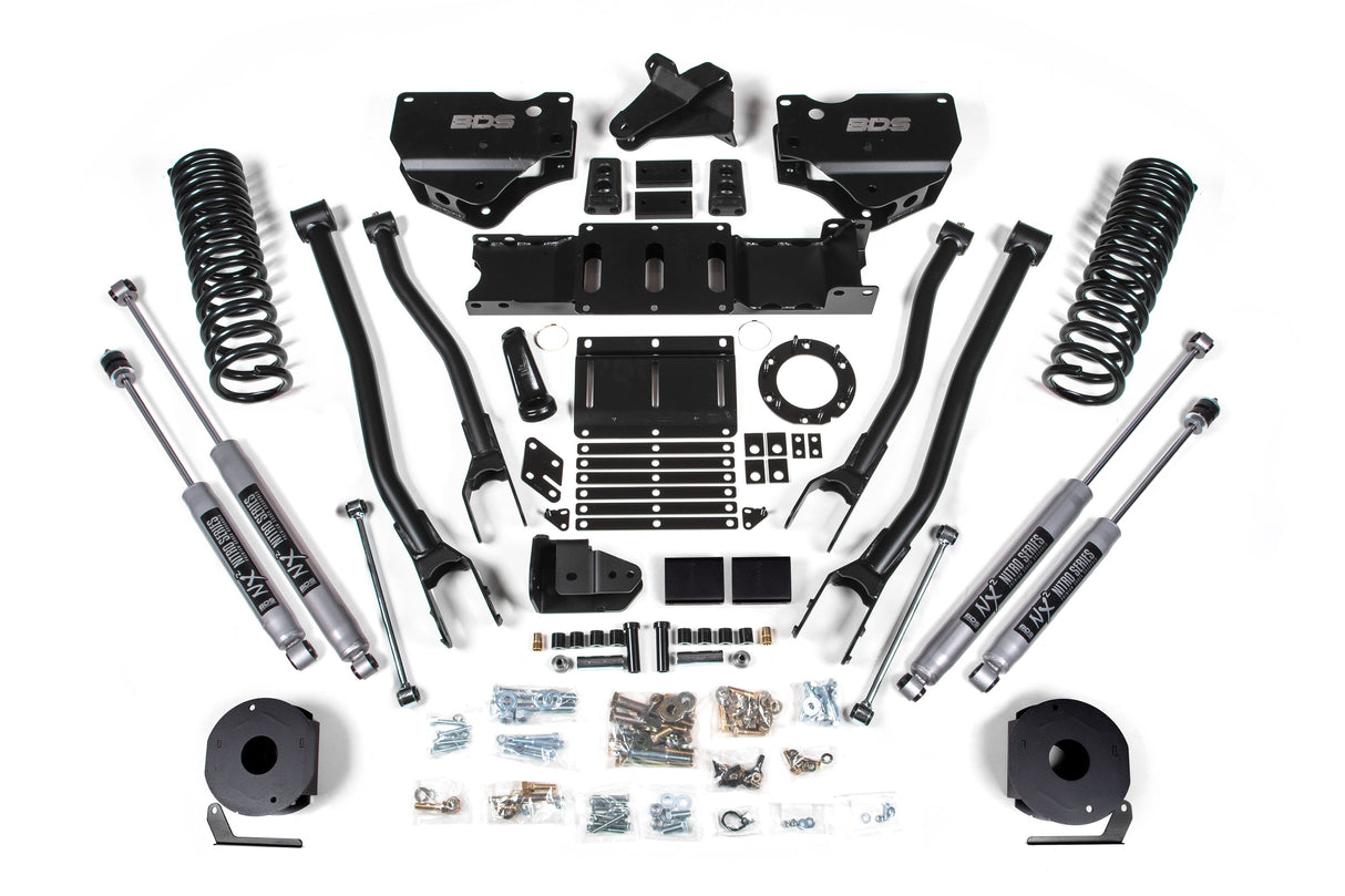 4 Inch Lift Kit W/ 4-Link - Ram 2500 W/ Rear Air Ride (19-24) 4WD - Diesel BDS Suspension Suspension Lift Kit AXOPROS