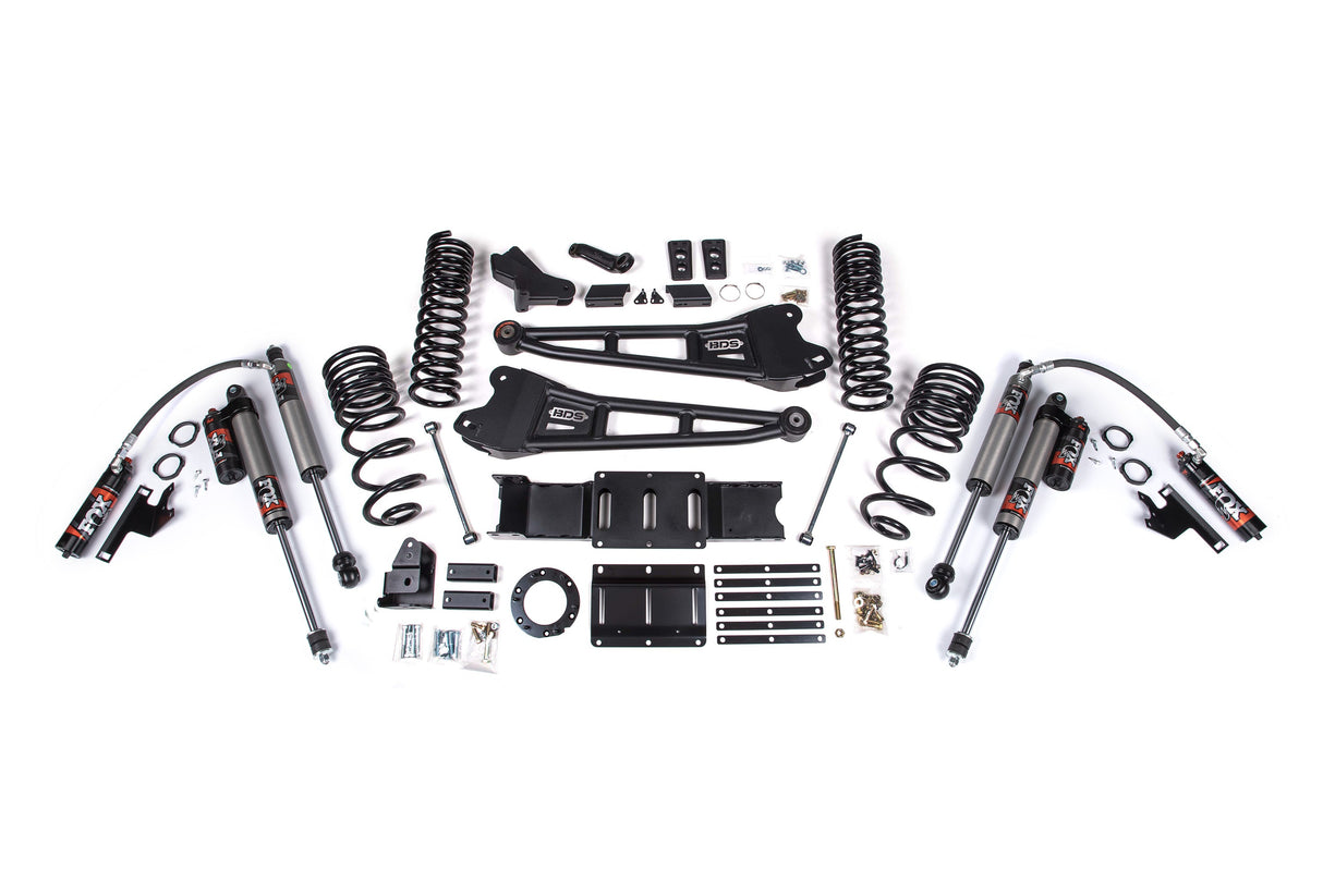 4 Inch Lift Kit W/ Radius Arm - 3 Inch Rear Block - Ram 3500 (19-24) 4WD - Diesel BDS Suspension Suspension Lift Kit AXOPROS