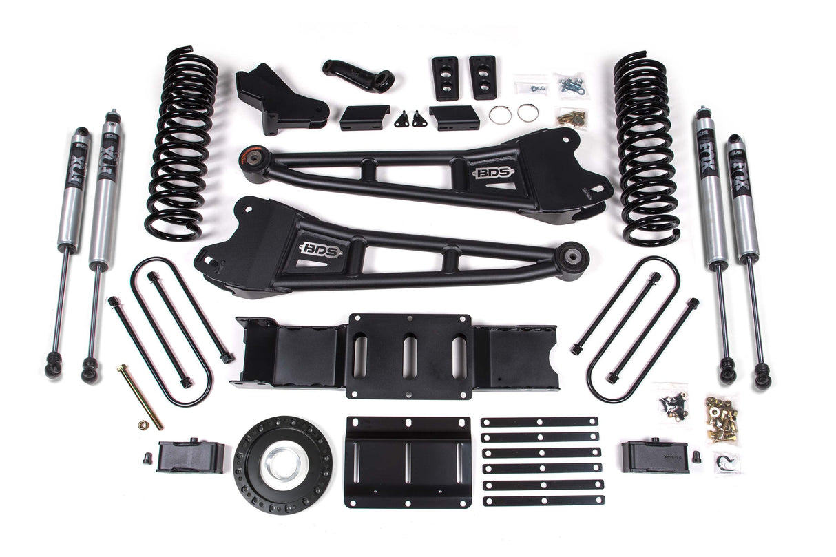 4 Inch Lift Kit W/ Radius Arm - 3 Inch Rear Block - Ram 3500 (19-24) 4WD - Diesel BDS Suspension Suspension Lift Kit AXOPROS