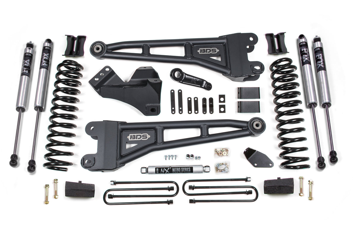 4 Inch Lift Kit W/ Radius Arm - Ford F250/F350 Super Duty (08-10) 4WD - Diesel BDS Suspension Suspension Lift Kit AXOPROS