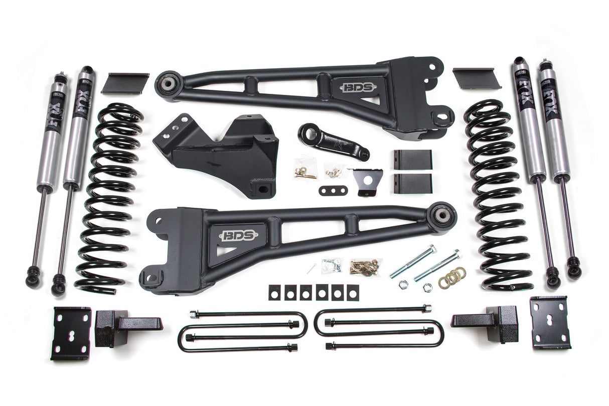 4 Inch Lift Kit W/ Radius Arm - Ford F250/F350 Super Duty (11-16) 4WD - Diesel BDS Suspension Suspension Lift Kit AXOPROS