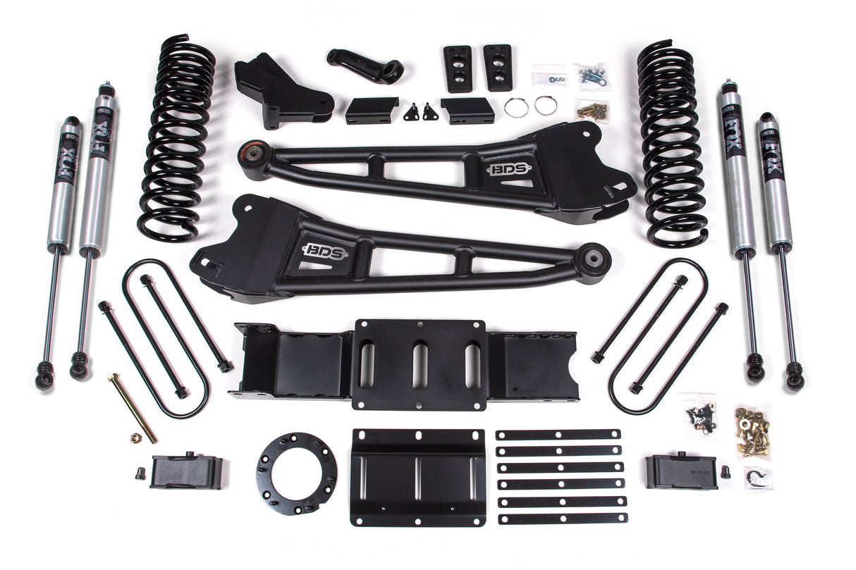 4 Inch Lift Kit W/ Radius Arm - Ram 3500 (19-24) 4WD - Gas BDS Suspension Suspension Lift Kit AXOPROS