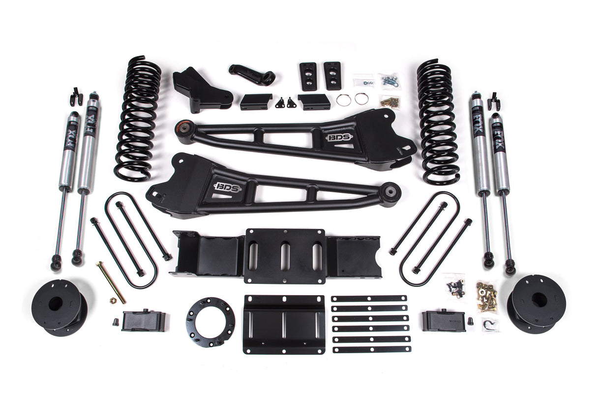 4 Inch Lift Kit W/ Radius Arm - Ram 3500 W/ Rear Air Ride (19-24) 4WD - Diesel BDS Suspension Suspension Lift Kit AXOPROS