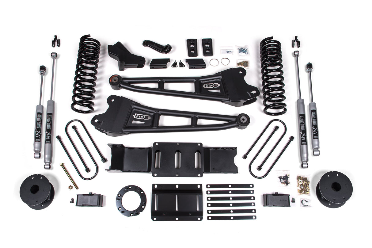 4 Inch Lift Kit W/ Radius Arm - Ram 3500 W/ Rear Air Ride (19-24) 4WD - Diesel BDS Suspension Suspension Lift Kit AXOPROS