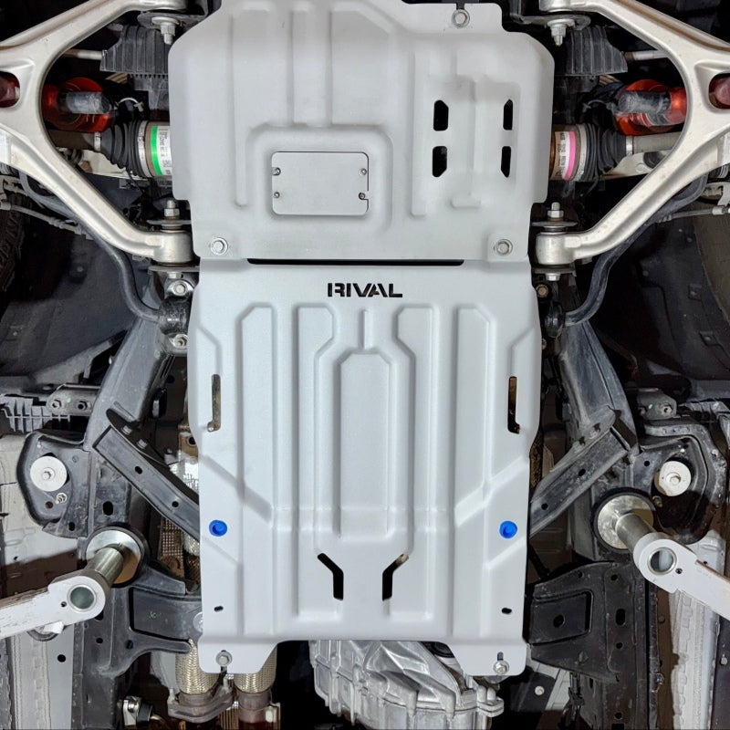 Rival 4x4 Rival 2024-2026 Ford Ranger Ford Ranger Raptor Aluminum Transmission And Cat Converter Skid Plate Skid Plates aftermarket performance part