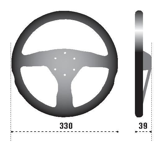 Sparco Steering Wheel 383 Suede Black SPARCO Steering Wheels AXOPROS
