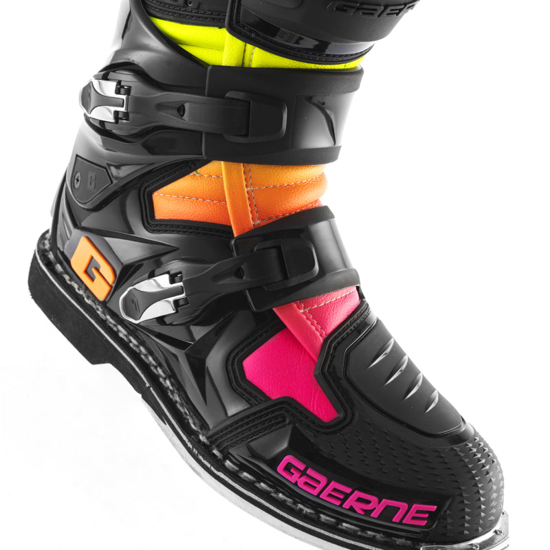 Gaerne SG12 Limited Edition Boot Black/Orange/Pink - Size 10 Gaerne Motorcycle Boots AXOPROS