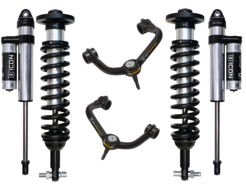 ICON 2015+ Ford F-150 4WD 0-2.63in Stage 3 Suspension System w/Tubular Uca ICON Coilovers  AXOPROS
