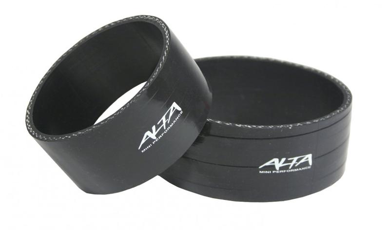 ALTA 02-06 Mini Cooper S/JCW & 02-08 S/JCW Convertible R53 Silicone Boost Couplers - Black Alta Intercooler Ducting AXOPROS