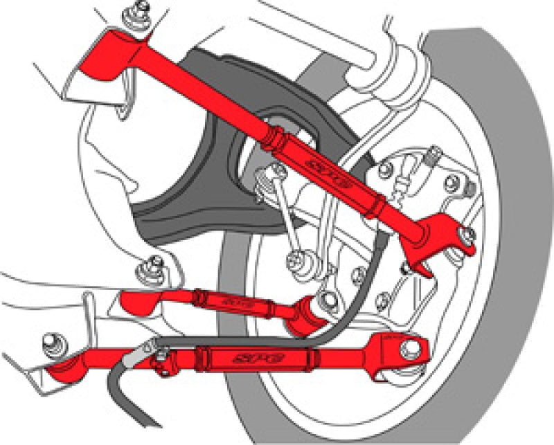 SPC Performance 08-13 Honda Accord/09-13 Acura TSX/TL Rear Adjustable Control Arm (Set of 3) SPC Performance Control Arms  AXOPROS