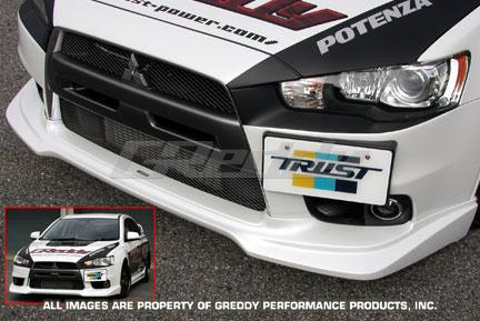 GReddy 08+ Mitsubishi Evolution X Urethane Front Lip Spoiler GReddy Spoilers AXOPROS