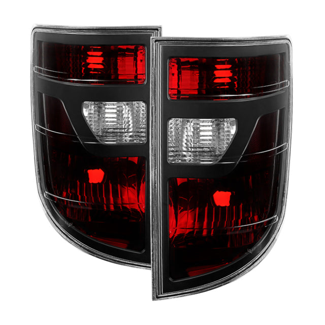 Xtune Honda Ridgeline Pickup 06-08 OEM Style Tail Lights Red Smoked ALT-JH-HRID06-OE-RSM SPYDER Tail Lights  AXOPROS
