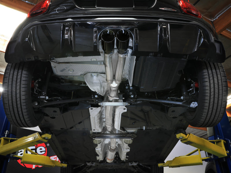 aFe aFe 14-24 Mini Cooper S MACH Force-Xp 3in to 2-1/2in 304SS Cat-Back Exhaust w/ Black Tip Catback aftermarket performance part
