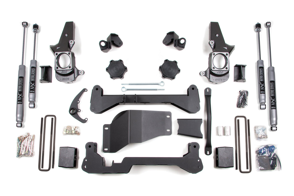 4.5 Inch Lift Kit - Chevy Silverado Or GMC Sierra 2500HD/3500 (01-10) SRW 4WD BDS Suspension Suspension Lift Kit AXOPROS
