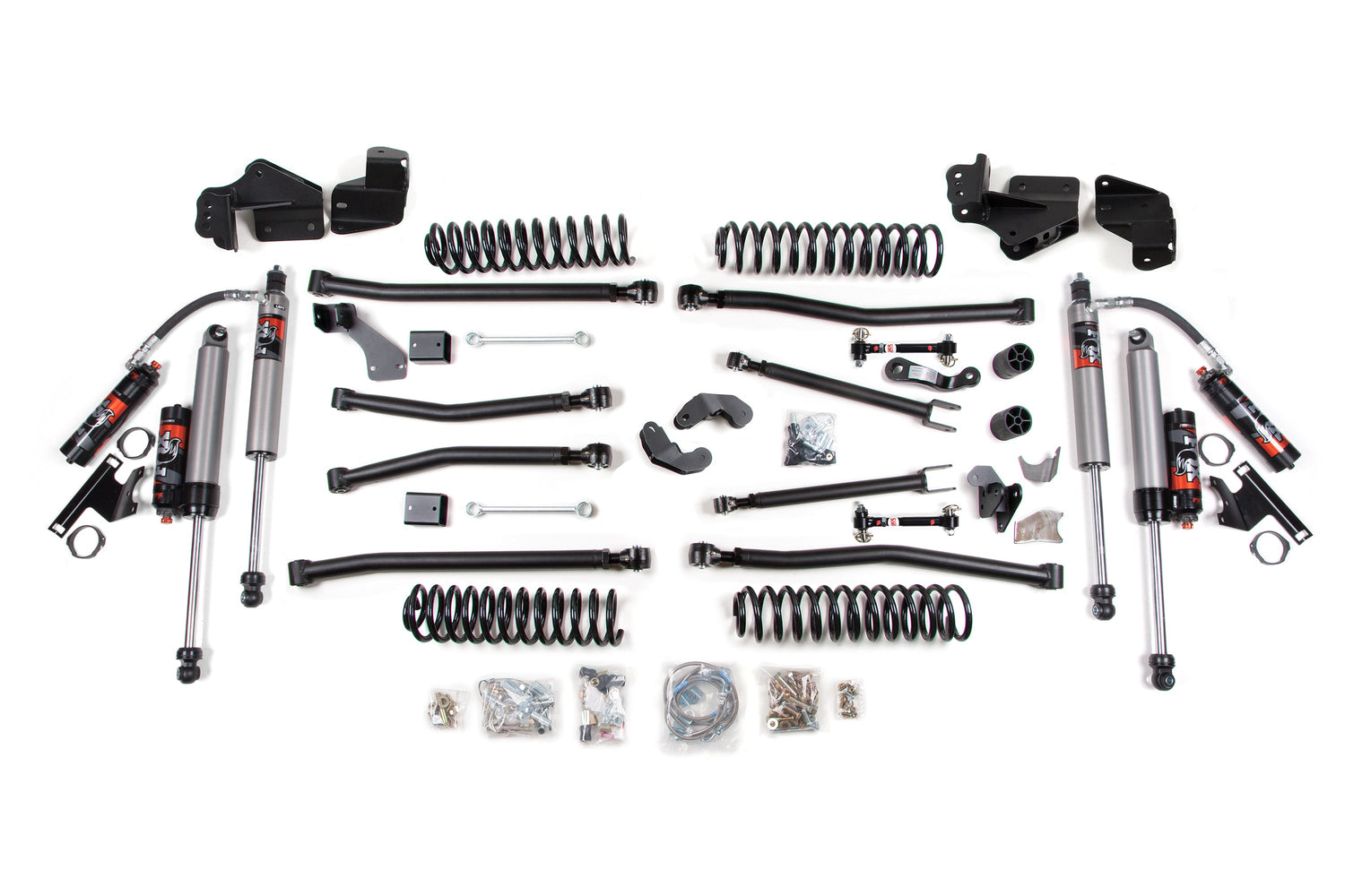 4.5 Inch Lift Kit - Long Arm - Jeep Wrangler JK (07-18) 4-Door BDS Suspension Suspension Lift Kit  AXOPROS