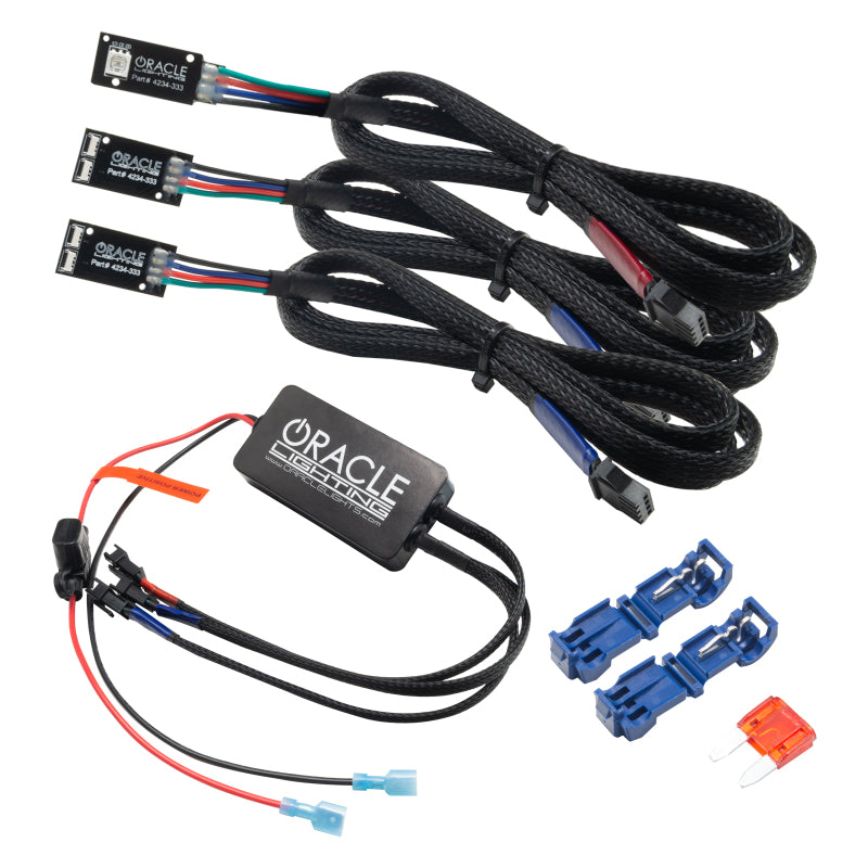 Oracle 19-22 Ram Fiber Optic LED Interior Ambient Dash Kit - (3PCS) - ORACLE Lighting Light Accessories and Wiring AXOPROS