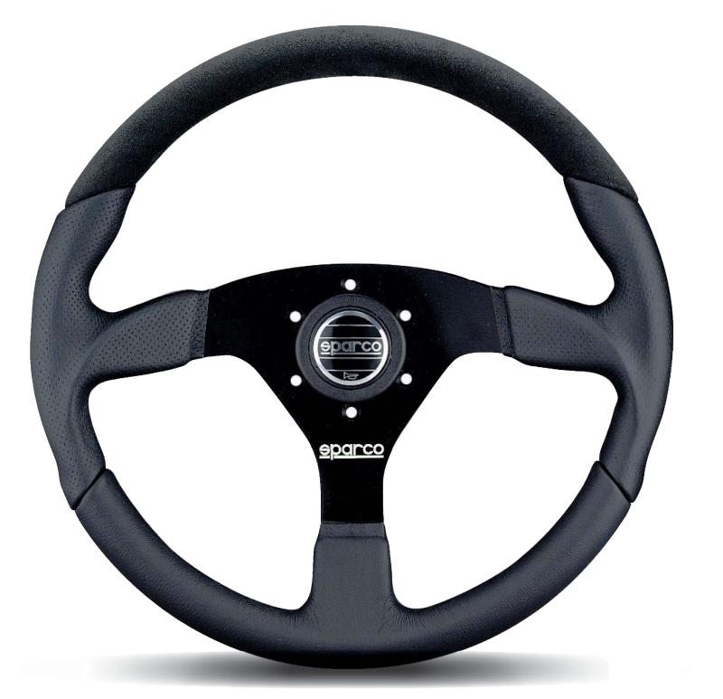 Sparco Steering Wheel L505 Lap 5 Blk/Blk/Blk SPARCO Steering Wheels AXOPROS