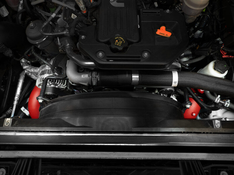 aFe aFe BladeRunner 3in & 3-1/2in AL Hot and Cold Charge Pipe Kit Red RAM Diesel Trucks 25-26 L6-6.7L Intercoolers aftermarket performance part