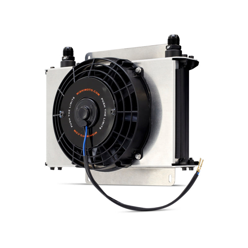 Mishimoto Universal Oil Cooler Kit 25-Row Cooler and 1x 8in Fan Mishimoto Oil Coolers  AXOPROS
