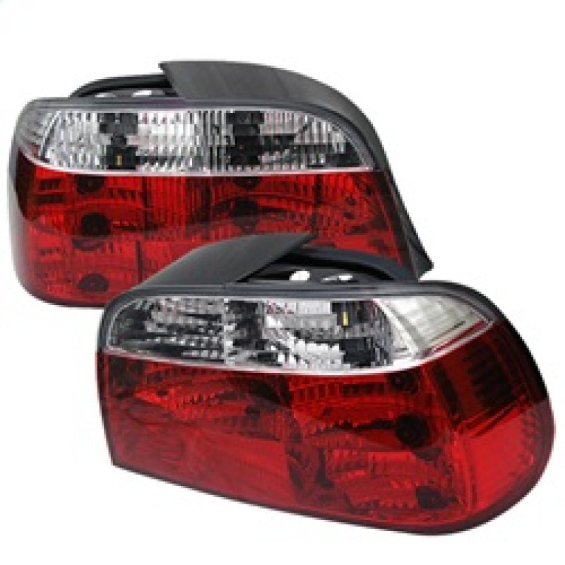 Spyder BMW E38 7-Series 95-01 Crystal Tail Lights Red Clear ALT-YD-BE3895-RC SPYDER Tail Lights  AXOPROS