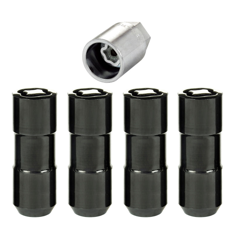 McGard McGard Wheel Lock Nut Set - 4pk. (Cone Seat Duplex) 9/16-18 / 7/8 Hex / 2.5in. Length - Black Lug Nuts aftermarket performance part