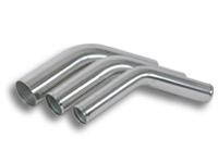 Vibrant .75in O.D. Universal Aluminum Tubing (45 Degree Bend) - Polished Vibrant Aluminum Tubing AXOPROS
