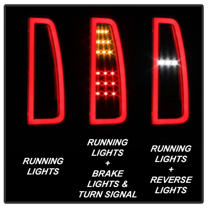 Spyder 15-17 GMC Yukon LED Tail Lights - Black (ALT-YD-GY15-LED-BK) SPYDER Tail Lights  AXOPROS