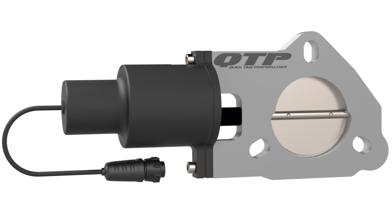 QTP 2.25in Bolt-On QTEC Electric Cutout Valve - Single QTP Exhaust Cutouts  AXOPROS