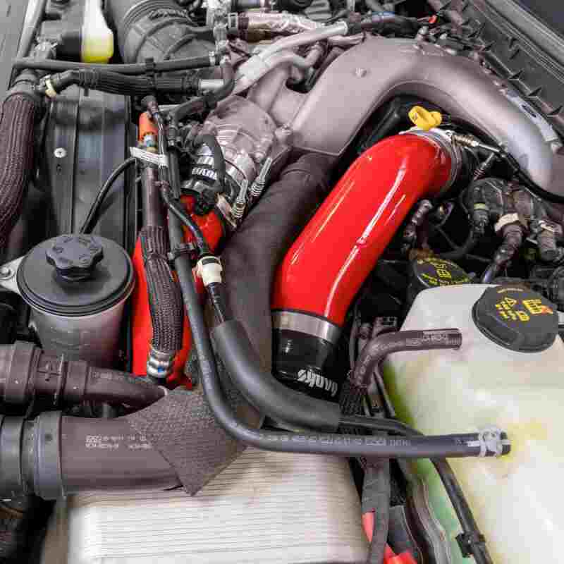Banks Power Banks Power 17-26 Ford Super Duty 6.7L Non-HO Boost Tube Kit - Red Intercooler Ducting aftermarket performance part