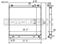 Koyo 04-13 Nissan Titan/Armade/QX56 5.6L V8 (Req. Trans Cooler) Radiator Koyo Radiators  AXOPROS